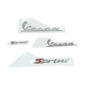 Stickerset vespa sprint chroom 4-delig